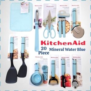 KitchenAid 20-Piece Mineral-Water-Blue Utensils Set